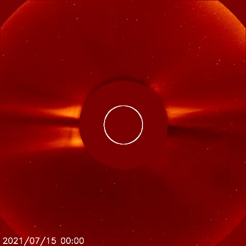 Image of solar wind