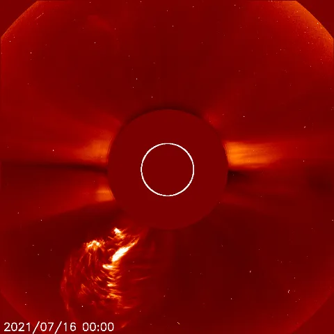 Image of solar wind