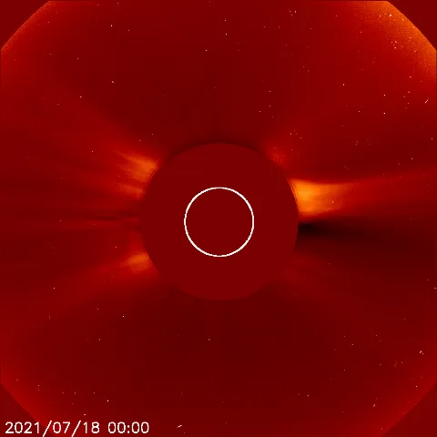 Image of solar wind