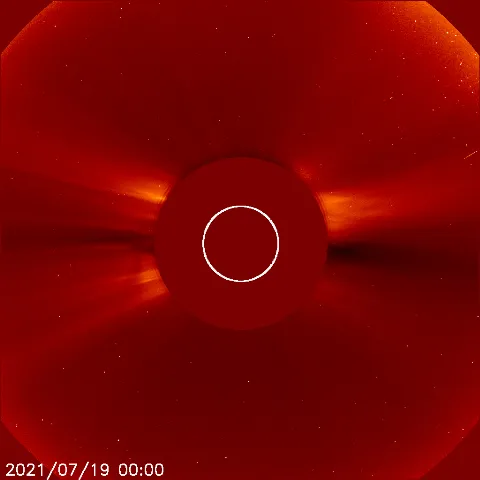 Image of solar wind