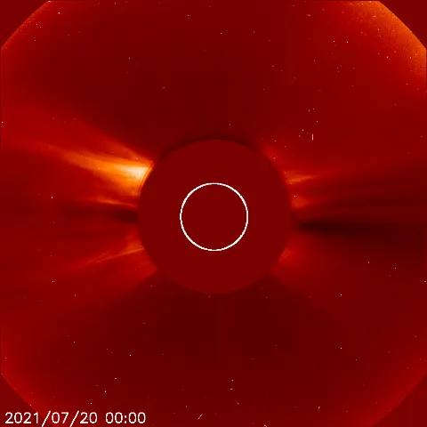 Image of solar wind