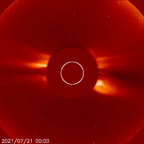 Image of solar wind