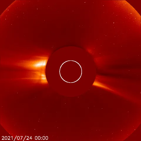 Image of solar wind