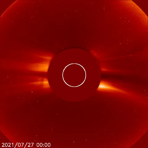 Image of solar wind