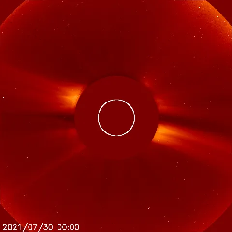 Image of solar wind