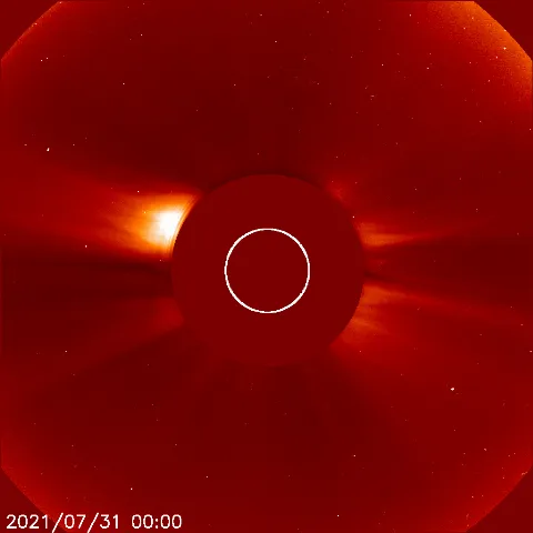 Image of solar wind