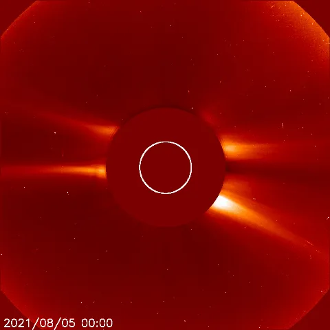 Image of solar wind