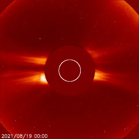 Image of solar wind