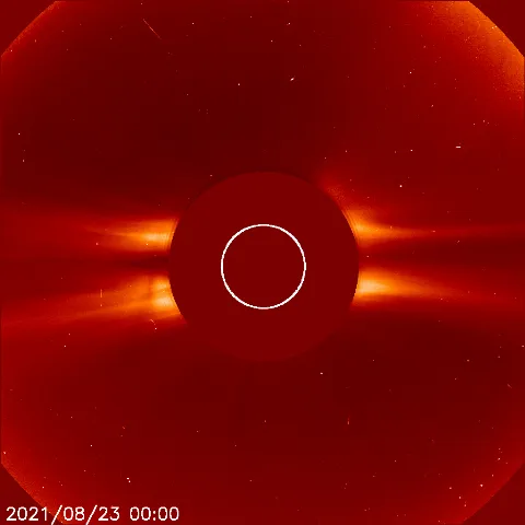 Image of solar wind