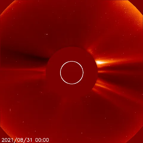 Image of solar wind