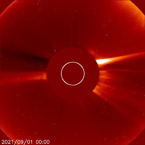 Image of solar wind