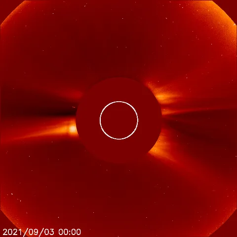 Image of solar wind