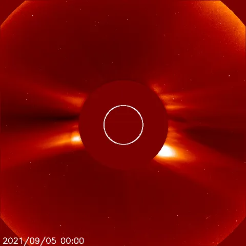 Image of solar wind