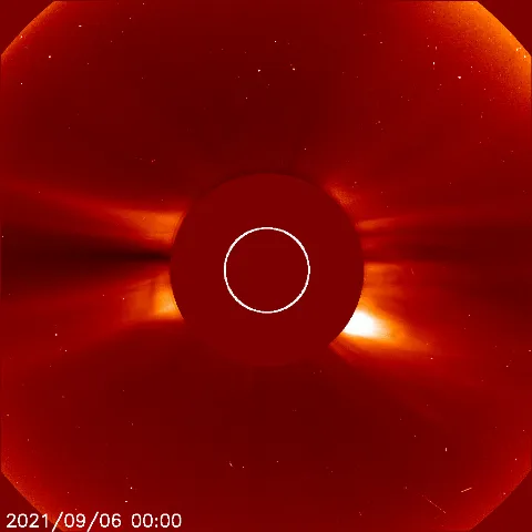 Image of solar wind