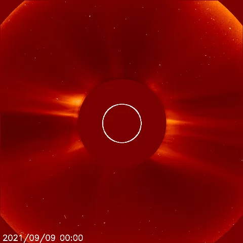 Image of solar wind