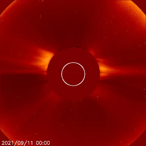 Image of solar wind