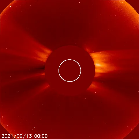 Image of solar wind