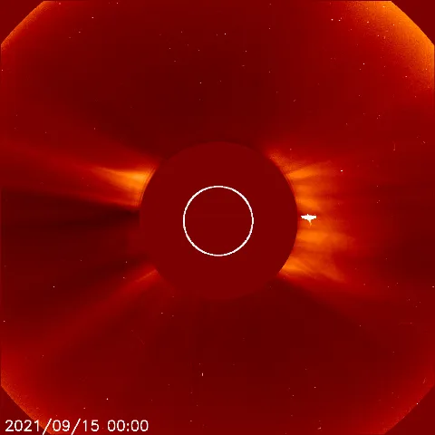 Image of solar wind