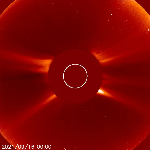 Image of solar wind