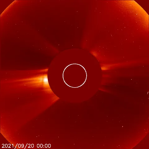 Image of solar wind