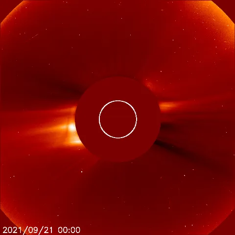 Image of solar wind