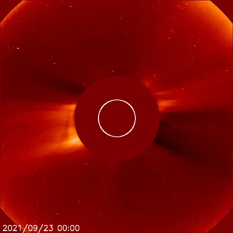 Image of solar wind