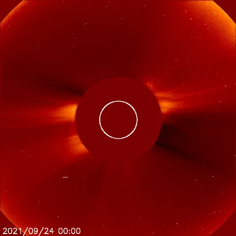 Image of solar wind