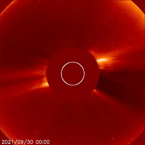 Image of solar wind