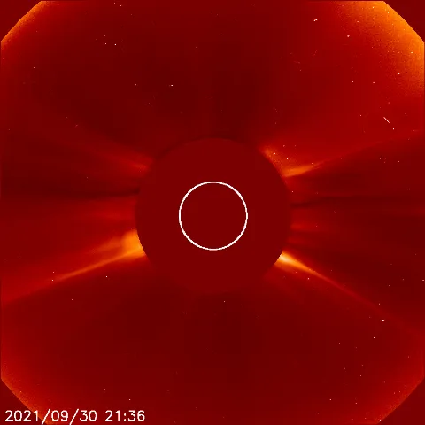 Image of solar wind