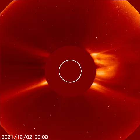 Image of solar wind