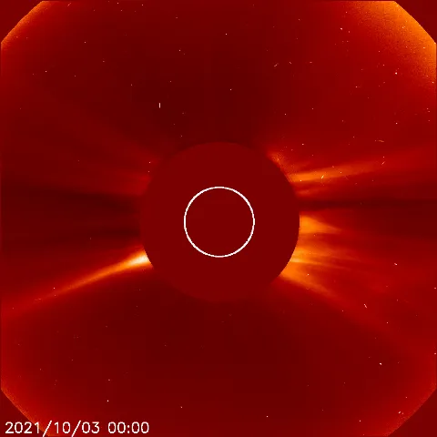 Image of solar wind