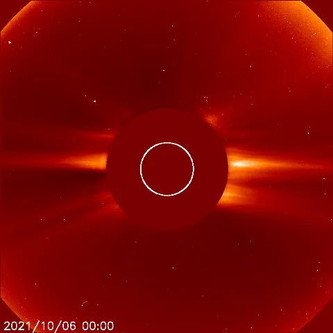 Image of solar wind