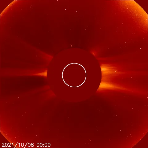 Image of solar wind