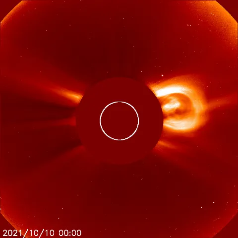 Image of solar wind