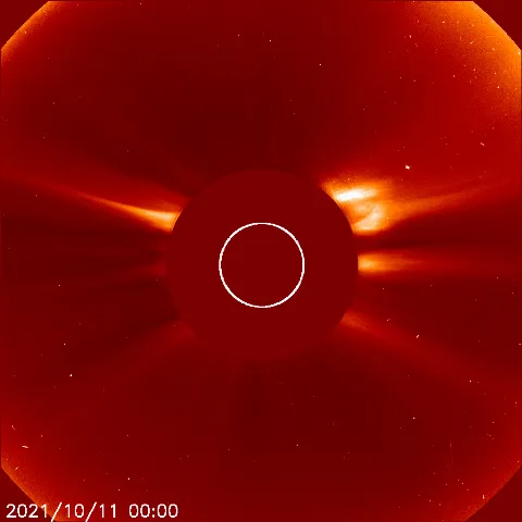 Image of solar wind