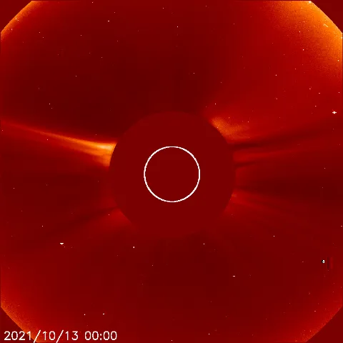 Image of solar wind