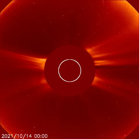 Image of solar wind