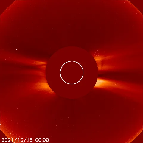 Image of solar wind