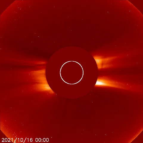 Image of solar wind