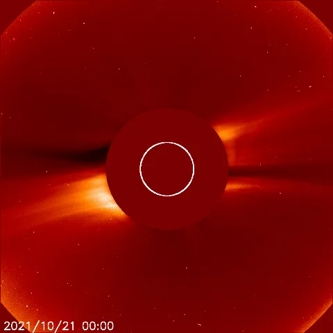 Image of solar wind