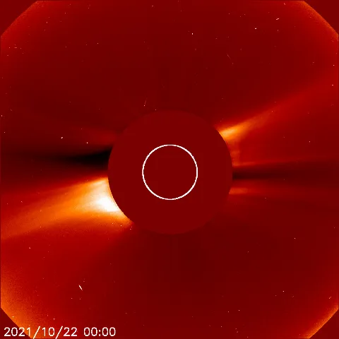 Image of solar wind