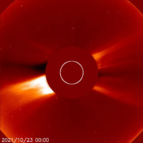 Image of solar wind