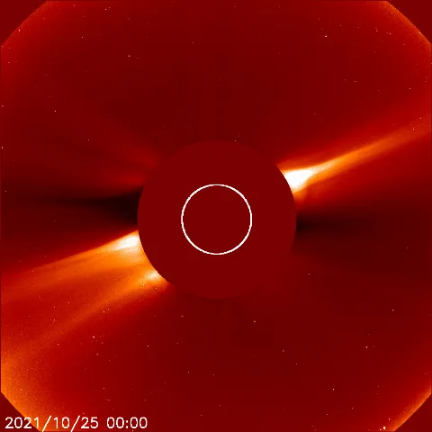 Image of solar wind