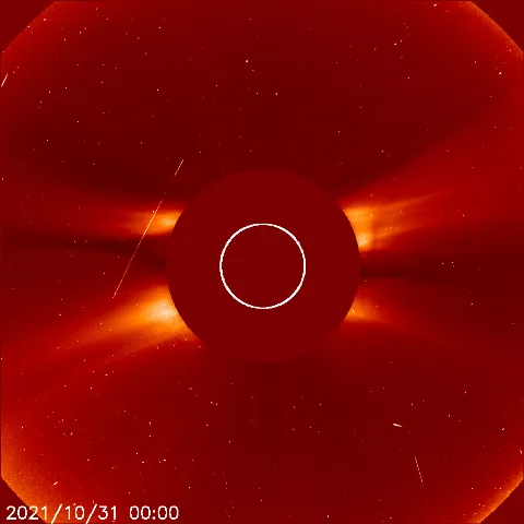 Image of solar wind