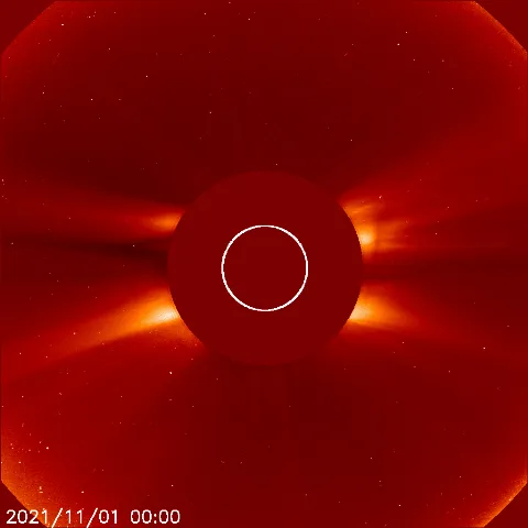 Image of solar wind