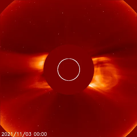 Image of solar wind