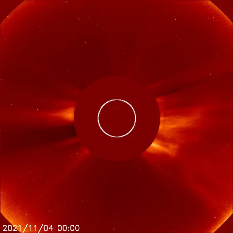 Image of solar wind