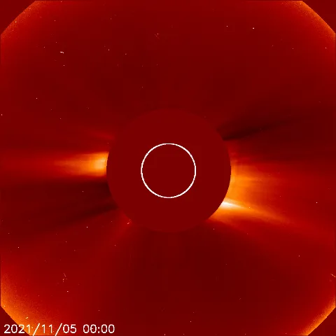 Image of solar wind