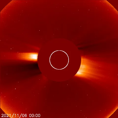 Image of solar wind