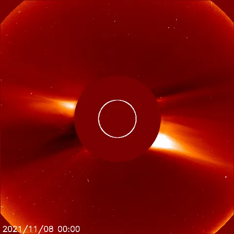 Image of solar wind